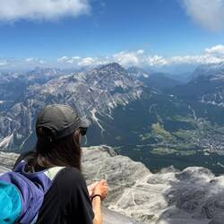 Chelsea pondering our next trip 😊