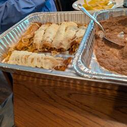 Tons of people meant tons of food