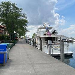 Alongside at the prestigious 100-yr-old Detroit Yacht Club