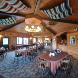In the dining room