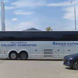 The transfer bus from Vancouver