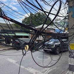 Some of the electrical wiring was even at eye level.
