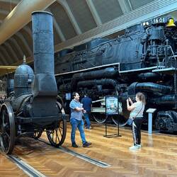 Steam comparison - the DeWitt Clinton and train and a C&O RR H-8 'Allegheny' 2-6-6-6 articulated