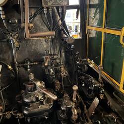 Engineer's side of the Alleghaney articulated locomotive