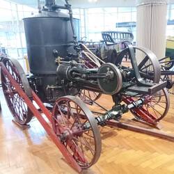 The vertical-boilered Westinghouse Portable Steam Engine used by Henry Ford c1881