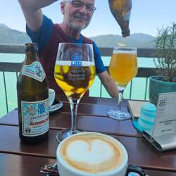 Abschied von den Alpen am Tegernsee