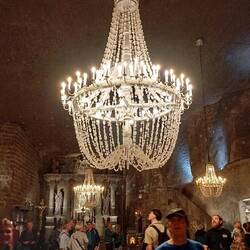 auch der Kronleuter ist aus Salz