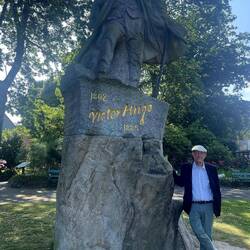 Hugo statue downtown