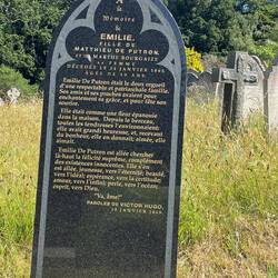 Grave of Hugo's son's fiance