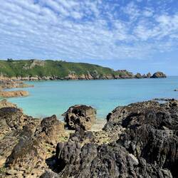 Renoir painted the coast here in 1883