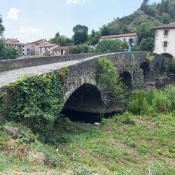 Albergue de La Trinidad de Arre. Another 900 year old bridge, church, and albergue.