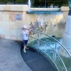 Springbrunnen sind ihr neues Hobby...