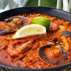 Meeresfrüchte -Paella