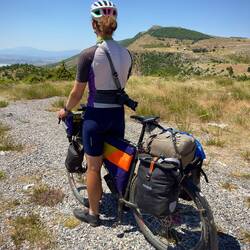 Kurz Aussicht auf den See genießen.