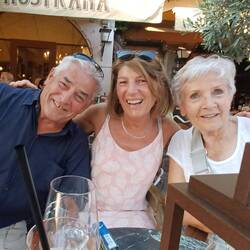 Mit Hedy und Rene beim Nachtessen