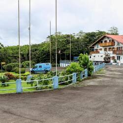 At "Pequeña Helvetica". A Swiss farm at Lake Arenal in Costa Rica.