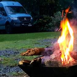 Camping at Monte Verde.