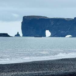 Dyrhólaey peninsula (translates to "door hole rock"