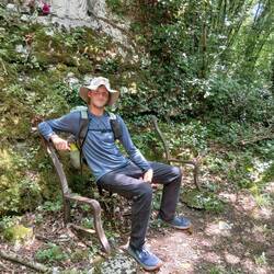 Sehr bequem diese Bank...