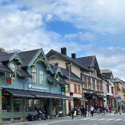 Viele Häuser noch im typisch nordischen Stil