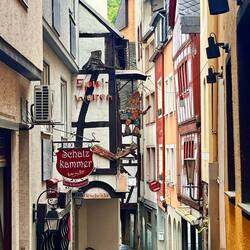 Altstadt Cochem, im 2. WK durch Bombenagriffe stark beschädigt