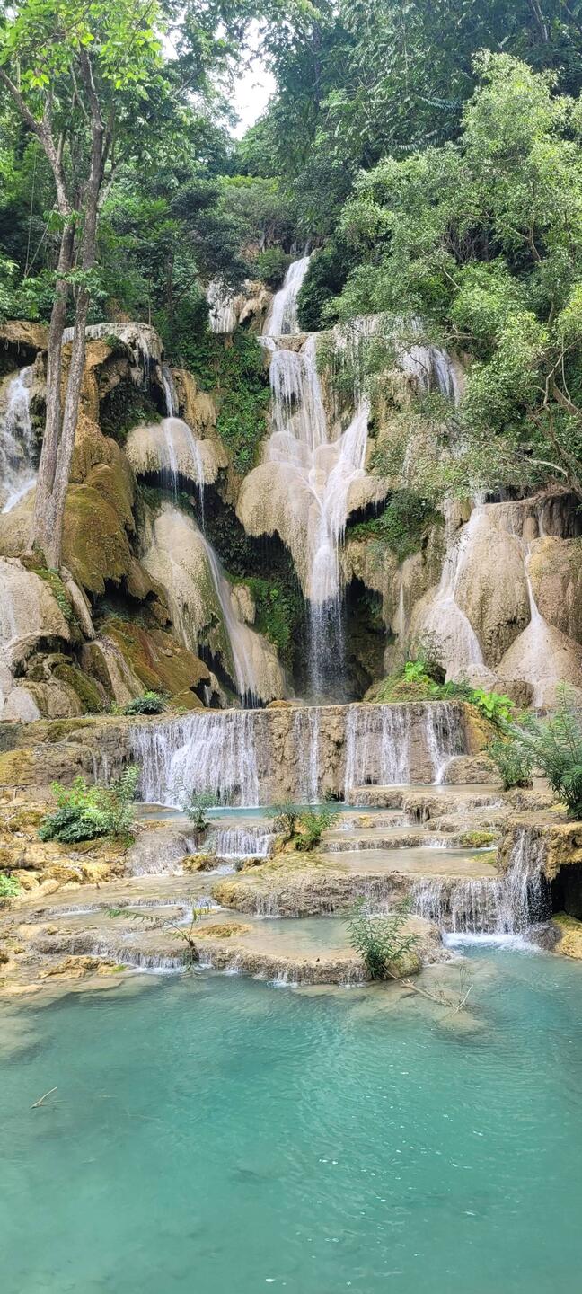 Luang Si waterfall.