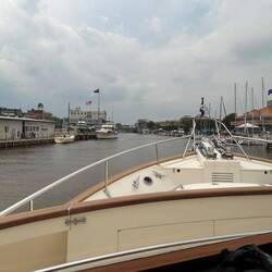 Entering Black River in downtown Port Huron