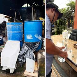 Fertiger Schnaps und darf verkostet werden.