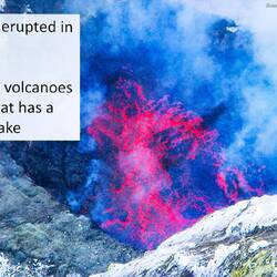 Antarctica's Mount Erebus — in the Ross Sea region — is the world's southernmost active volcano.