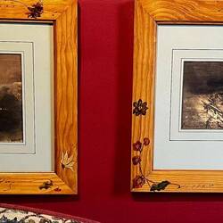 Hugo painted with coffee, dust and, and tobacco