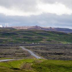 Landschaft im Kraftla Geothermie Gebiet