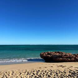 Pristine waters with aqua marine hues