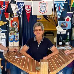 Hafenmeisterin Hanne Polch im Yachthafen Traben-Trarbach