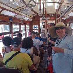 On the 25 tram