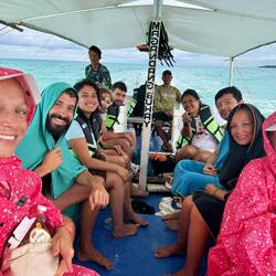 Leaving Balabac on a rainy day. We were so lucky with the weather ☀️😍