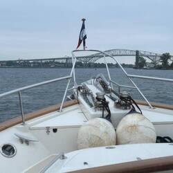 The Blue Water Toll Bridges; the last bridges until the Straits of Mackinac, 240 miles away