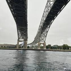 The Blue Water Toll Bridges, Customs & Immigration at each end