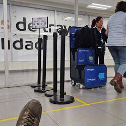 Scharfe Gepäckkontrollen. Meine Tasche 22.9 von 23kg