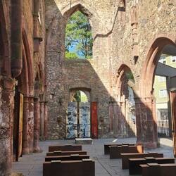 The remains of one of the churches that was destroyed in WWII.