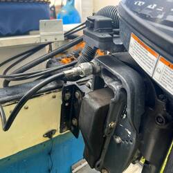 This is the part of the cable that enters the kicker mount.