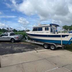 Loaded up and ready to head out.  Got the bikes for Mackinac Island.