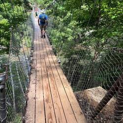 Suspension Bridge in Falls Creek State Park