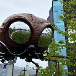 Modern museum art (see our reflection in the eyes)