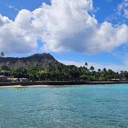 Diamond Head from the jetty.