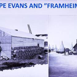 Comparing Scott's (Cape Evans) & Amundsen's (Framheim) camps for the race to the South Pole.