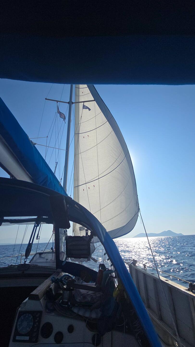 Super segeln Richtung Kalamos
