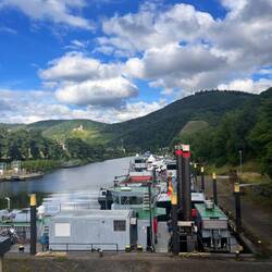 WSAArbeitsachiffe im Hafen von Bernkastel-Kues