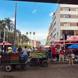 hier ist mächtig was los auf den Strassen