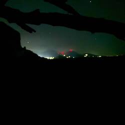 Nachts von meinem Outdoor Schlafplatz.