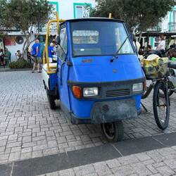 Die einzigen motorisierten Transportmittel auf der Insel